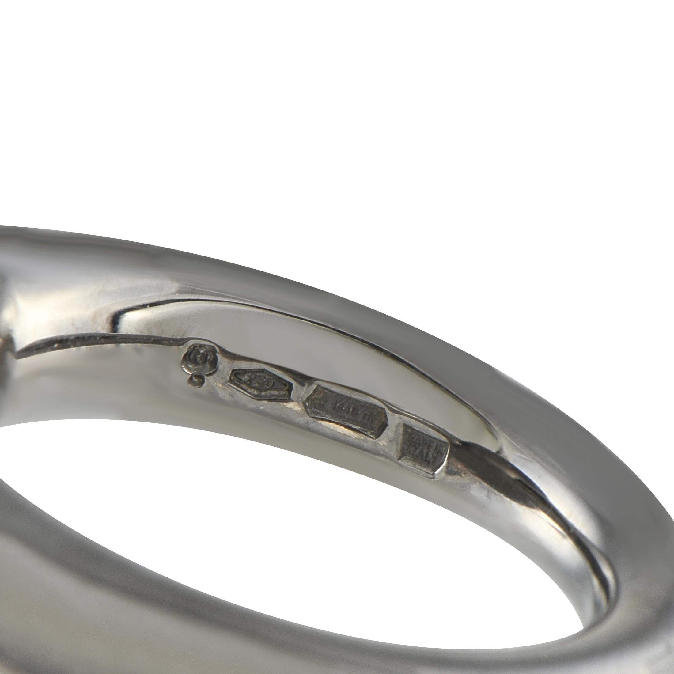 Mikimoto Margarita 18K White Gold Black South Sea Pearl Ring In New Condition For Sale In Southampton, PA