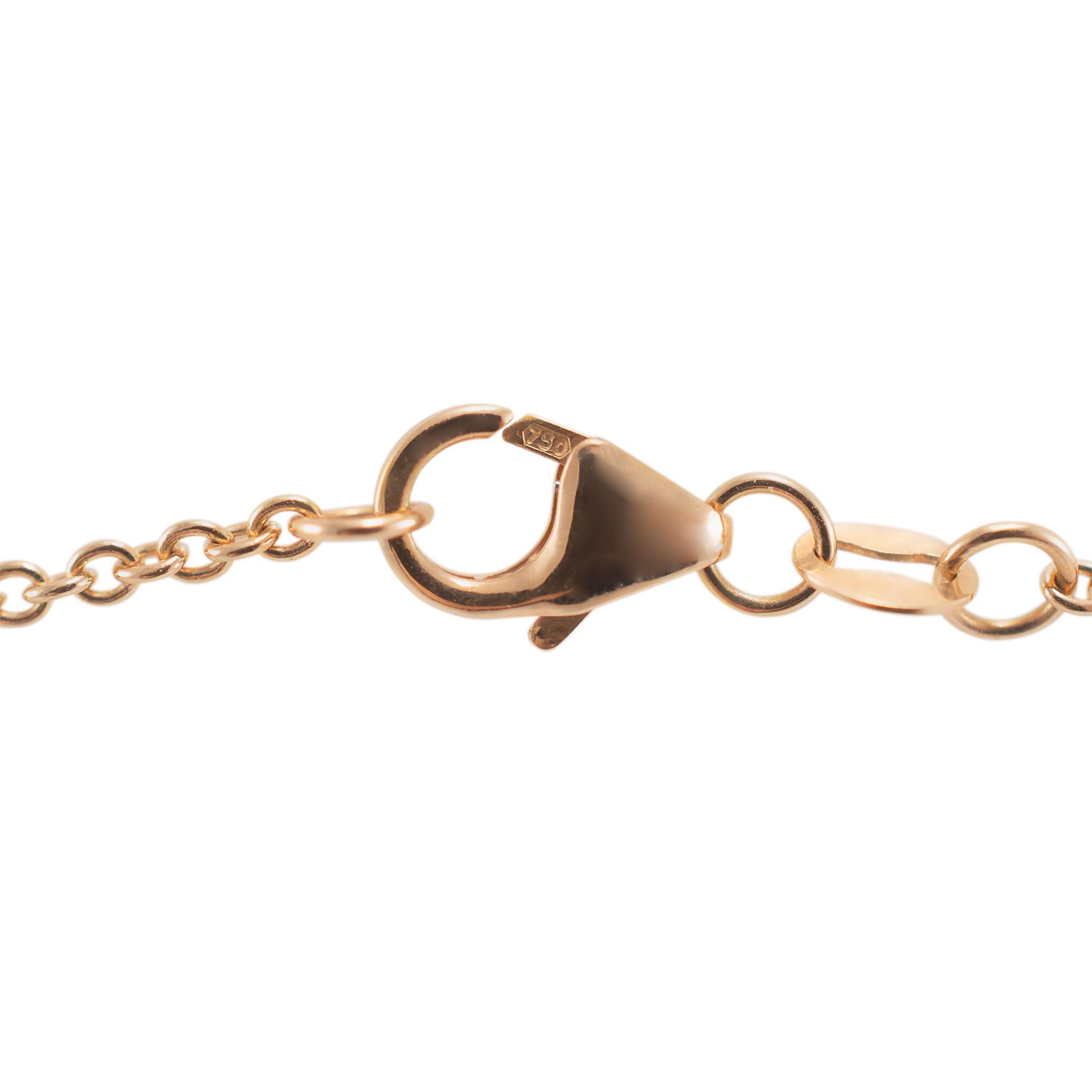 Mikimoto Morning Dew 18K Rose Gold 3 Diamonds 10MM Pearl Pendant Necklace In Excellent Condition For Sale In Houston, TX