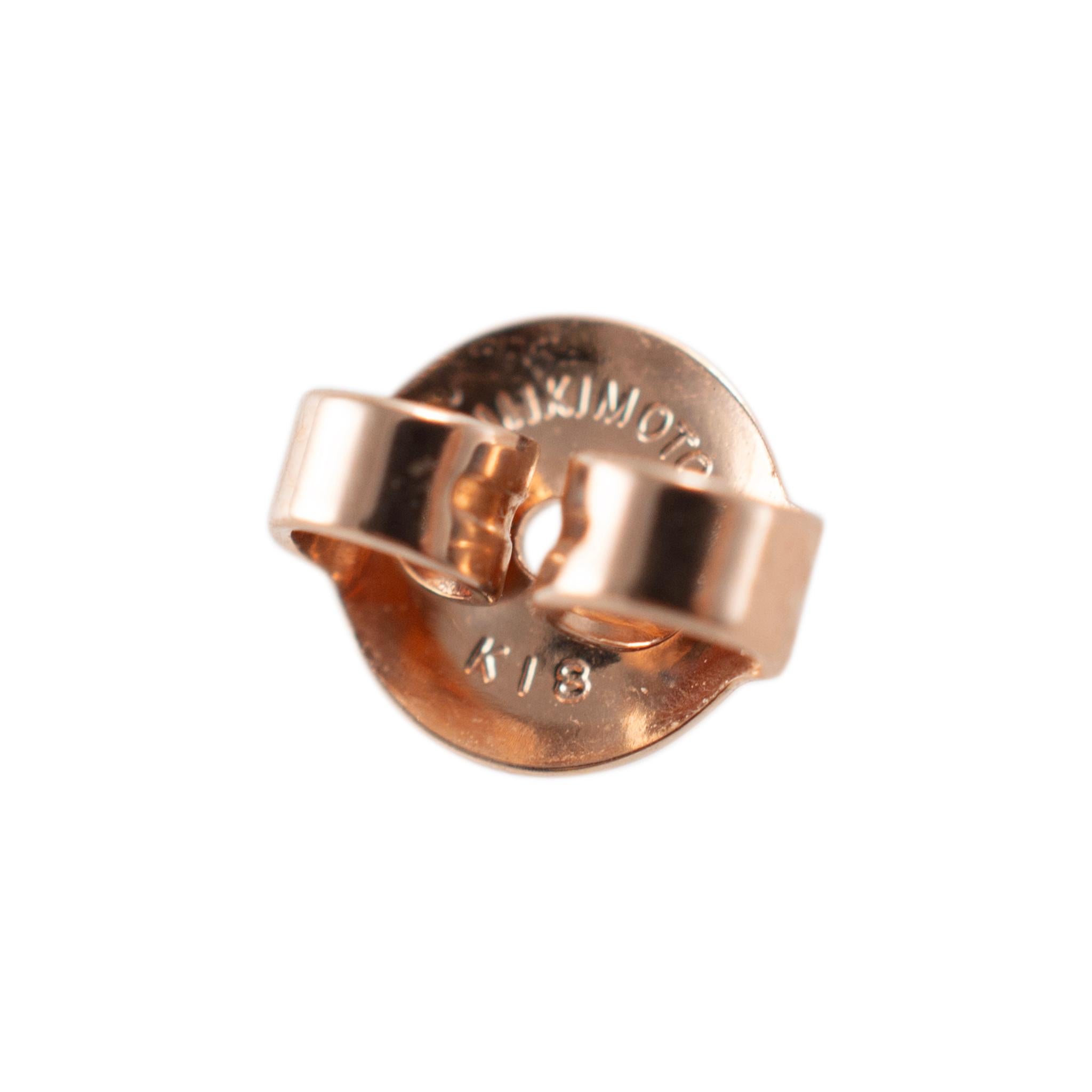 Donna Mikimoto Morning Dew, orecchini a goccia in oro rosa 18 carati con perle coltivate e diamanti in vendita