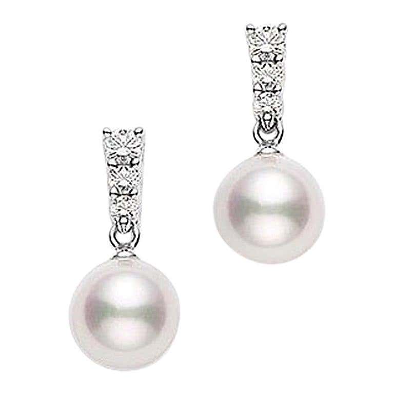 Mikimoto pearl earrings sale Clearance