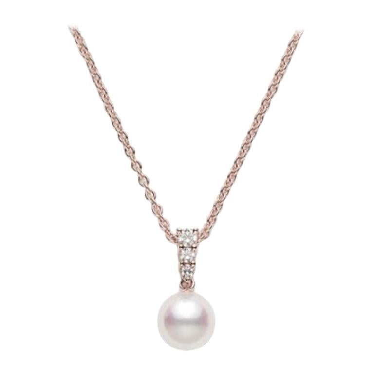 Mikimoto Morning Dew Akoya Cultured Pearl Pendant PPA403DZ For Sale at