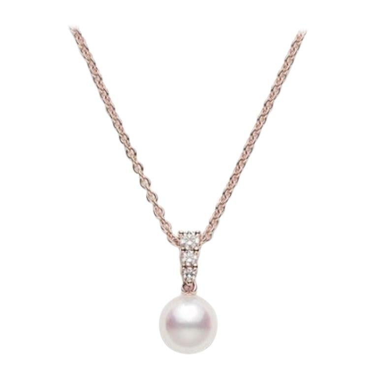 Mikimoto Morning Dew Akoya Cultured Pearl Pendant PPA403DZ For Sale
