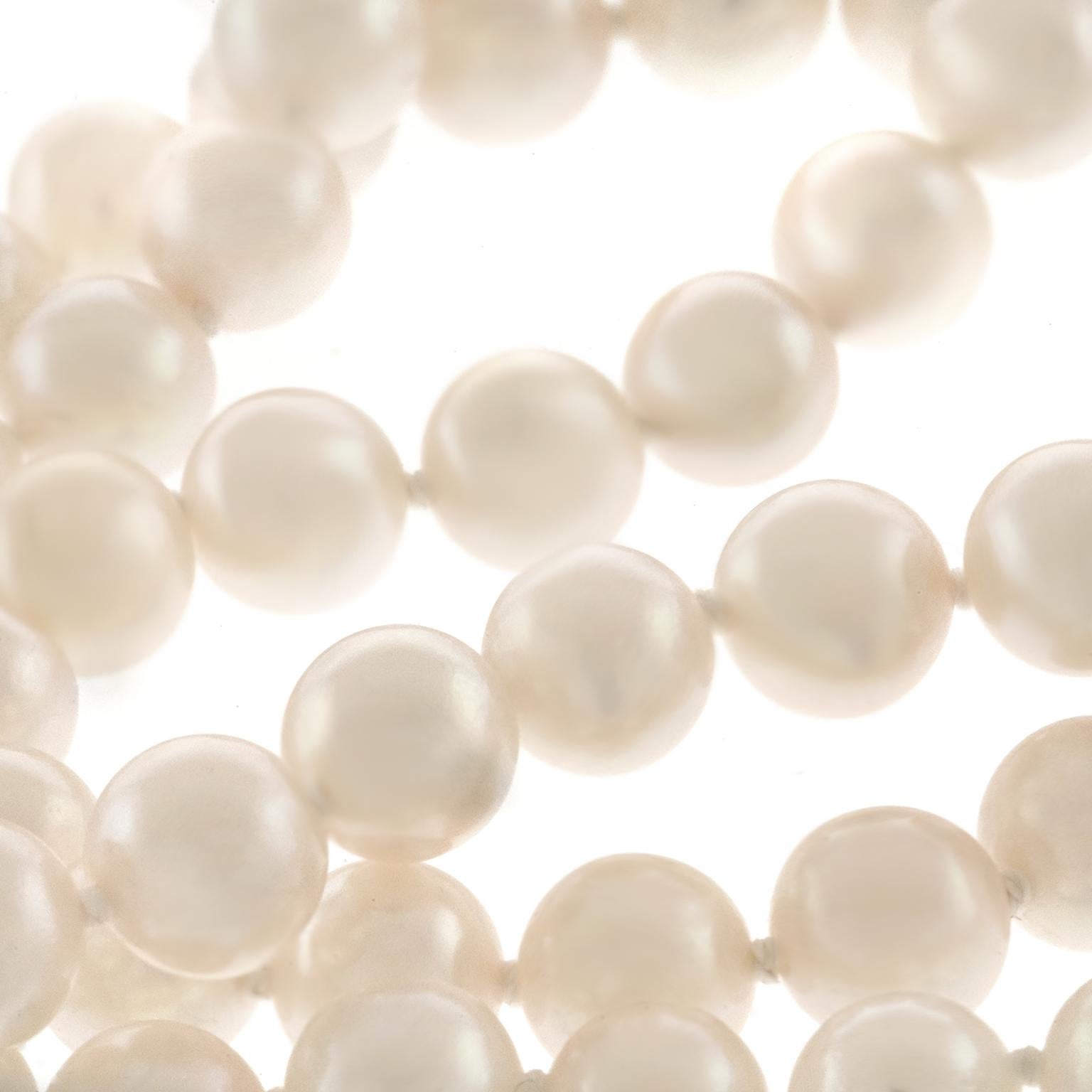 Mikimoto Natural Cultured Pearl Necklace at 1stDibs | mikimoto makers ...