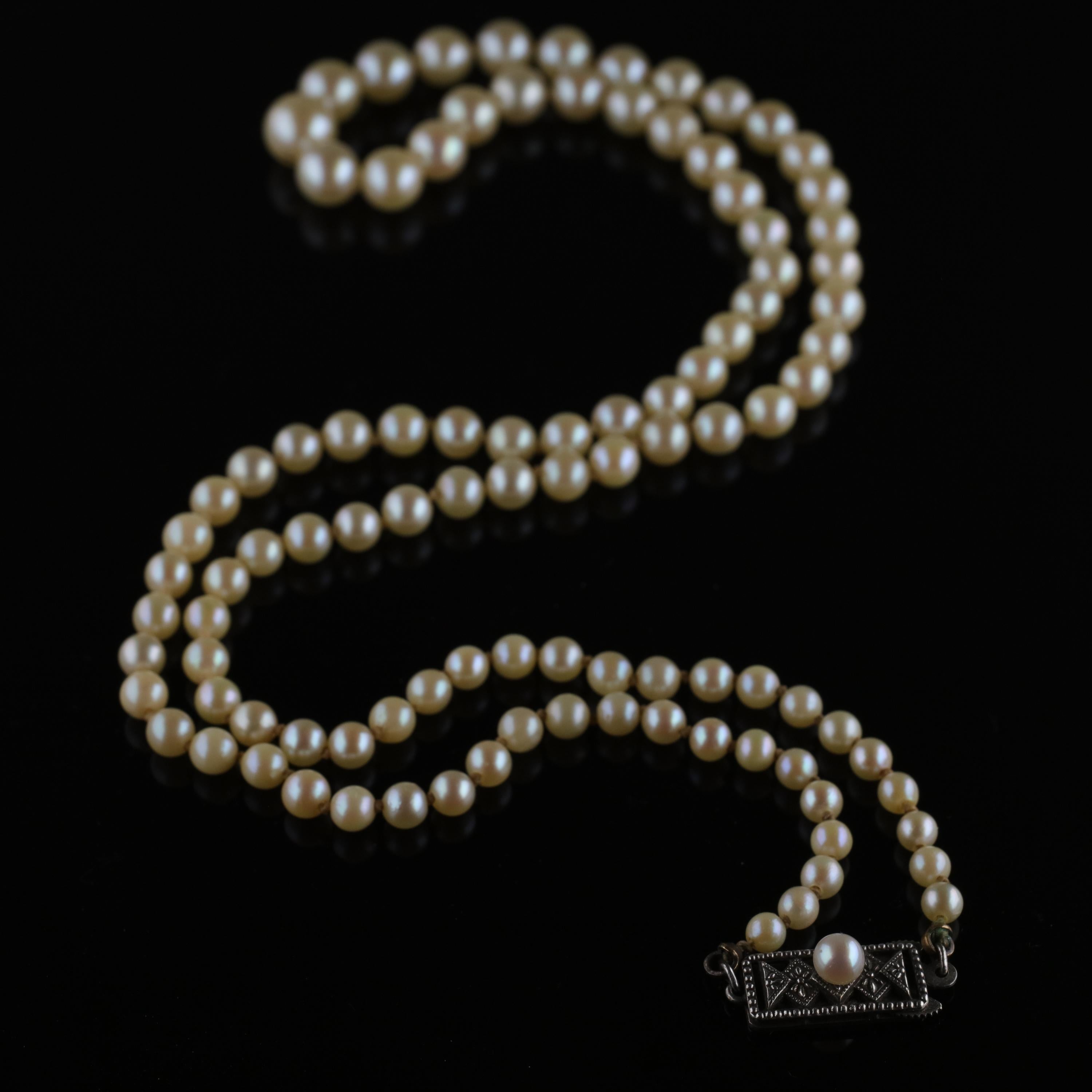 Mikimoto Original Strand of First Viable Cultured Pearls, circa 1920s 7