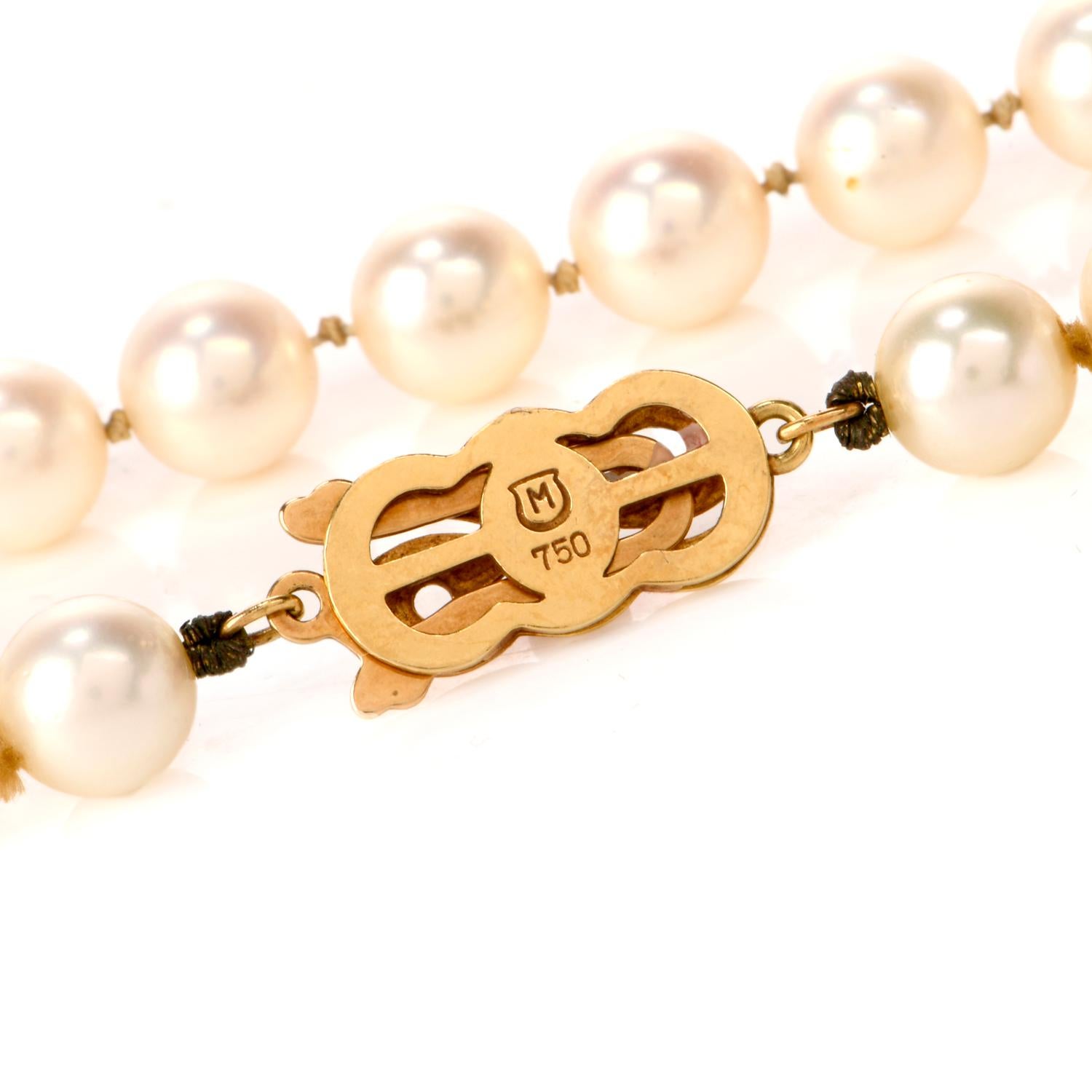 mikimoto sea magic pearl necklace