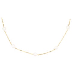 Mikimoto Pearl and Gold Necklace