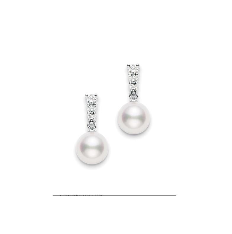 mikimoto morning dew earrings