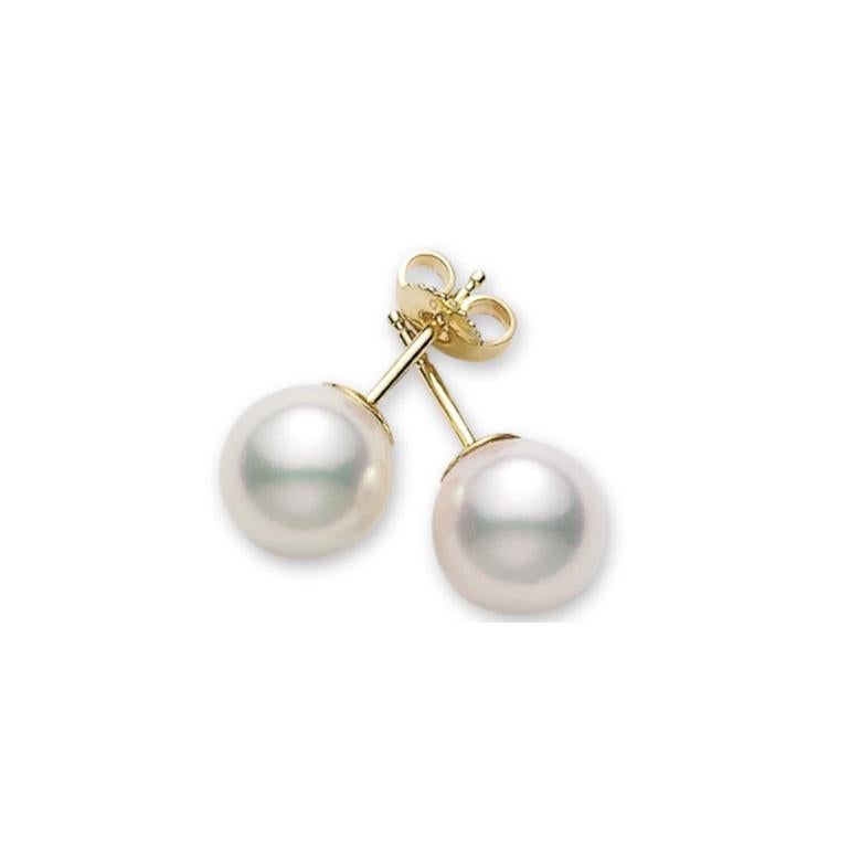 mikimoto pearl stud earrings