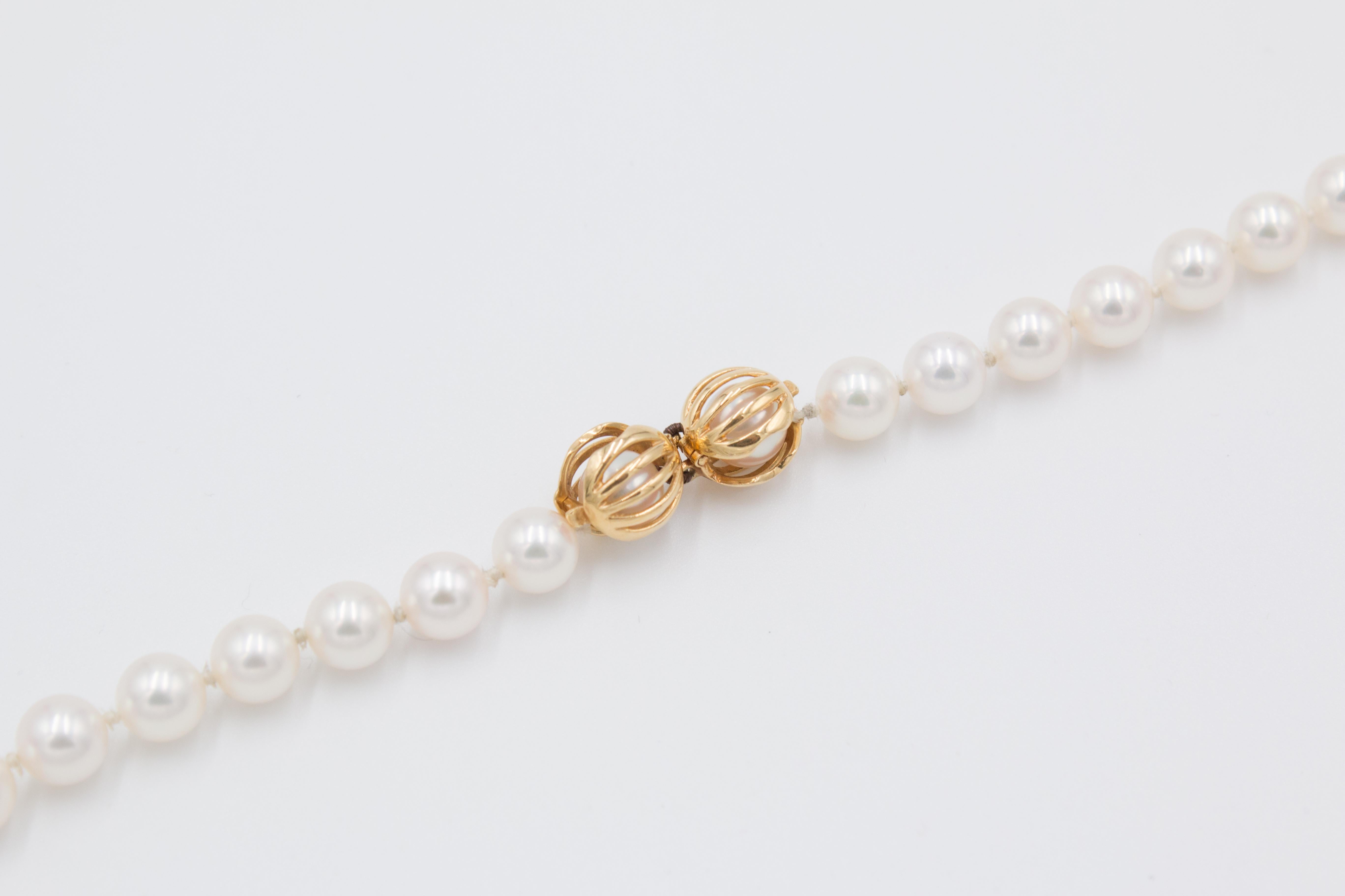 vintage pearl necklace marked japan