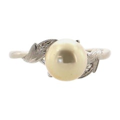 Mikimoto Pearl Ring Platinum with Pearl
