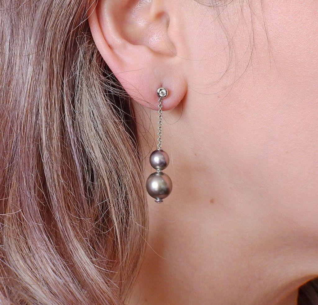 tahitian pearl earrings mikimoto