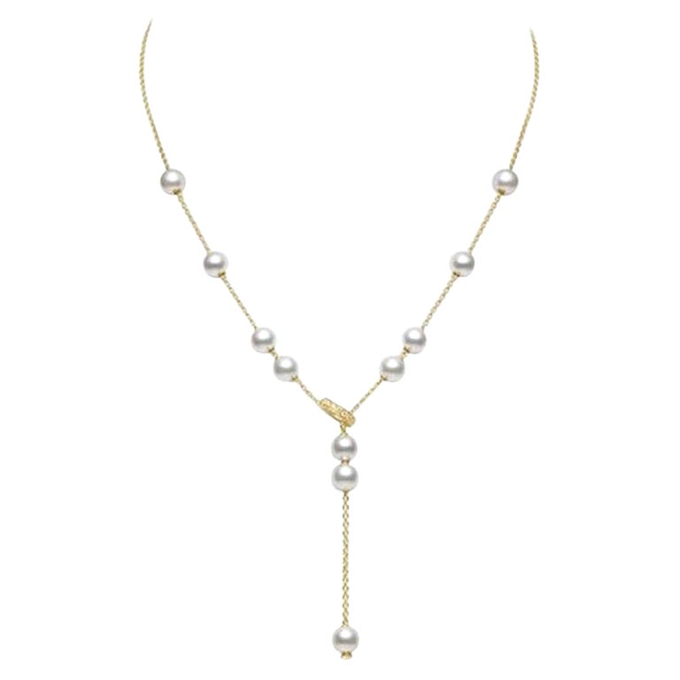 Mikimoto Pearls in Motion Necklace PPL351DK11 For Sale