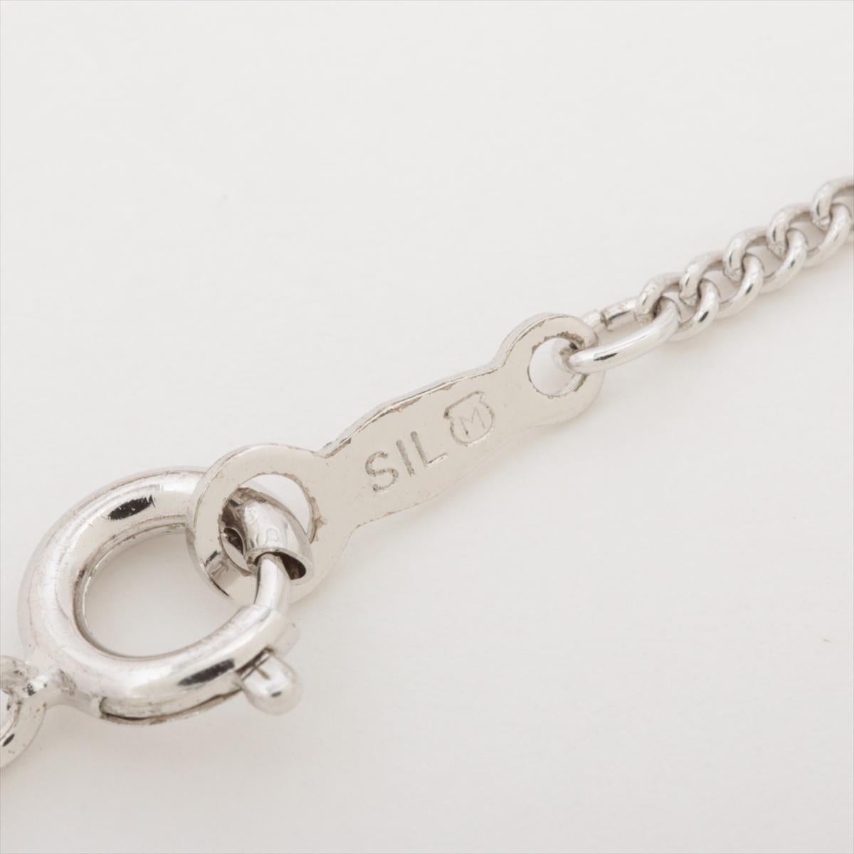 Colgante Mikimoto Collar de perlas de rubí de plata de ley y oro de 18 quilates en Bueno Estado en Port Charlotte, FL