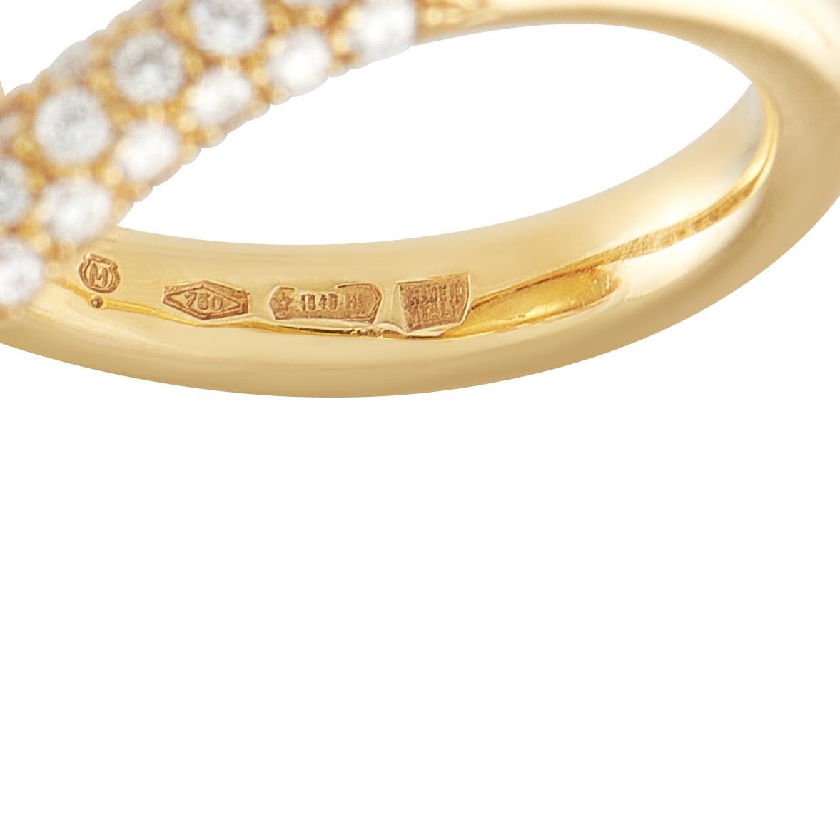 Mikimoto Placomos 18K Gelbgold 1.0ct Diamant und goldene Perle Ring im Zustand „Neu“ im Angebot in Southampton, PA