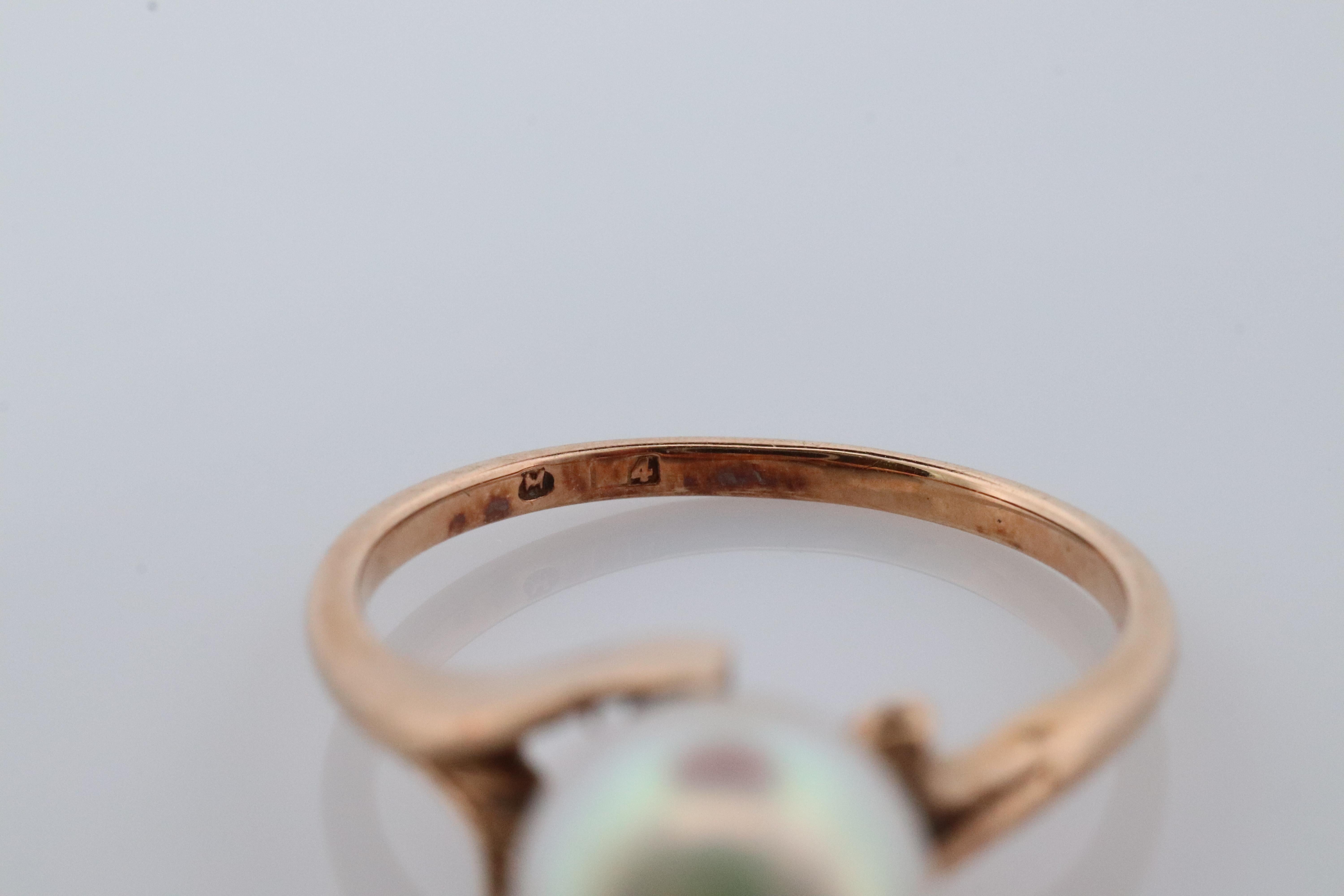Mikimoto Ring. Vintage 14k Gold Mikimoto Diamond Pearl ring. Mikimoto Pearl In Good Condition In Port Charlotte, FL