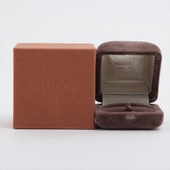 Mikimoto Ring. Vintage 18k Gold Mikimoto Pearl and Diamond Cluster. Vines Grapes