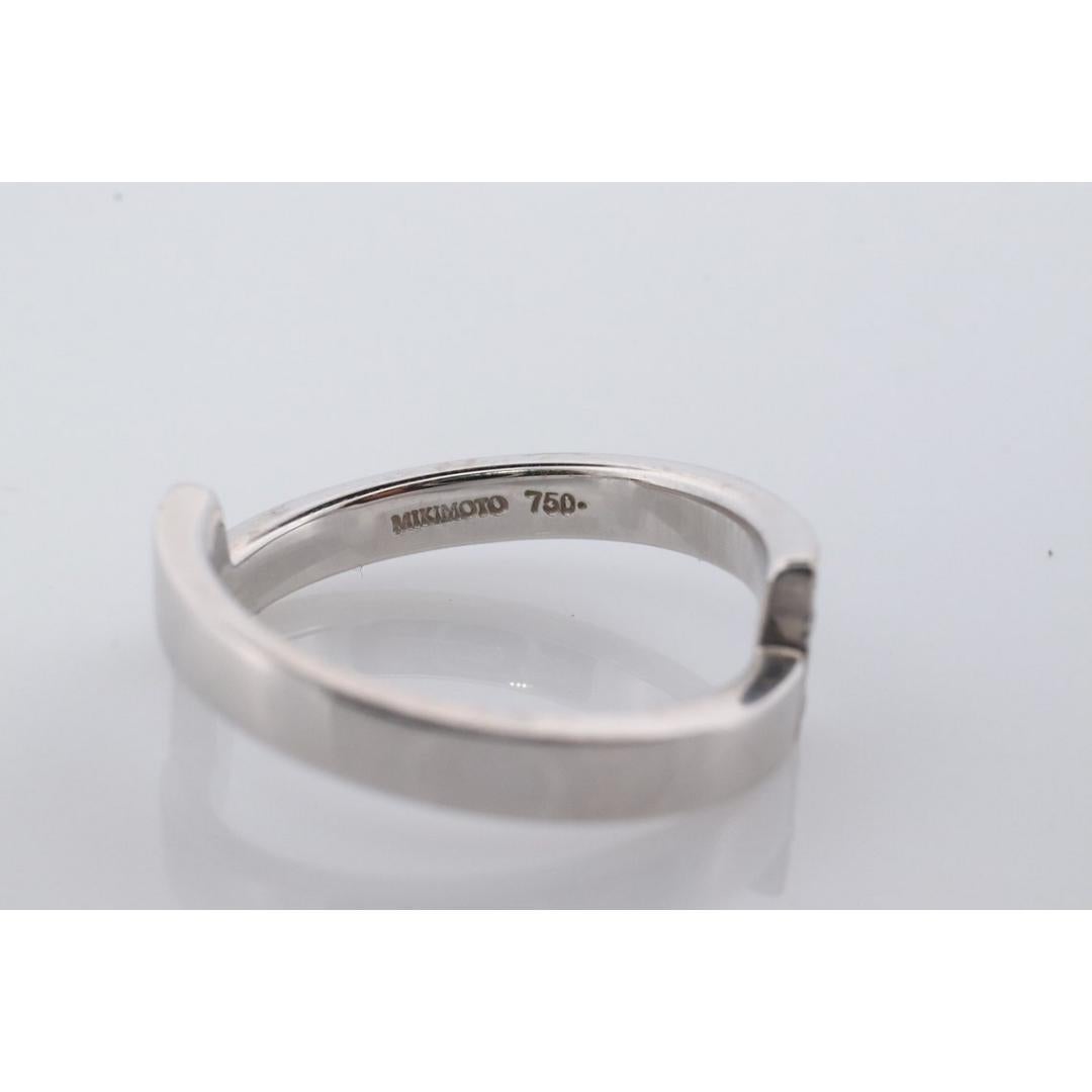 Anneau de Mikimoto. Bague vintage à diamants Mikimoto 750 Diamant Mikimoto en vente 2