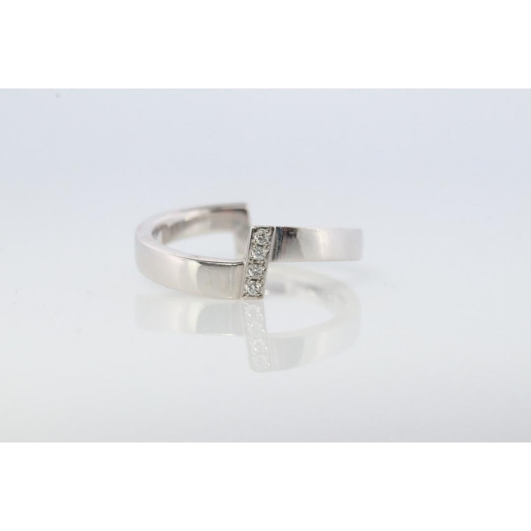 Anneau de Mikimoto. Bague vintage à diamants Mikimoto 750 Diamant Mikimoto en vente 3