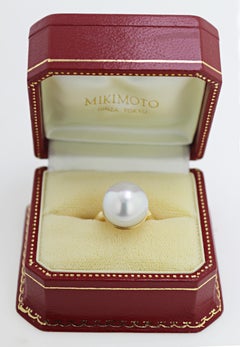 Mikimoto South Sea Cultured Pearl, Yellow Gold Ring