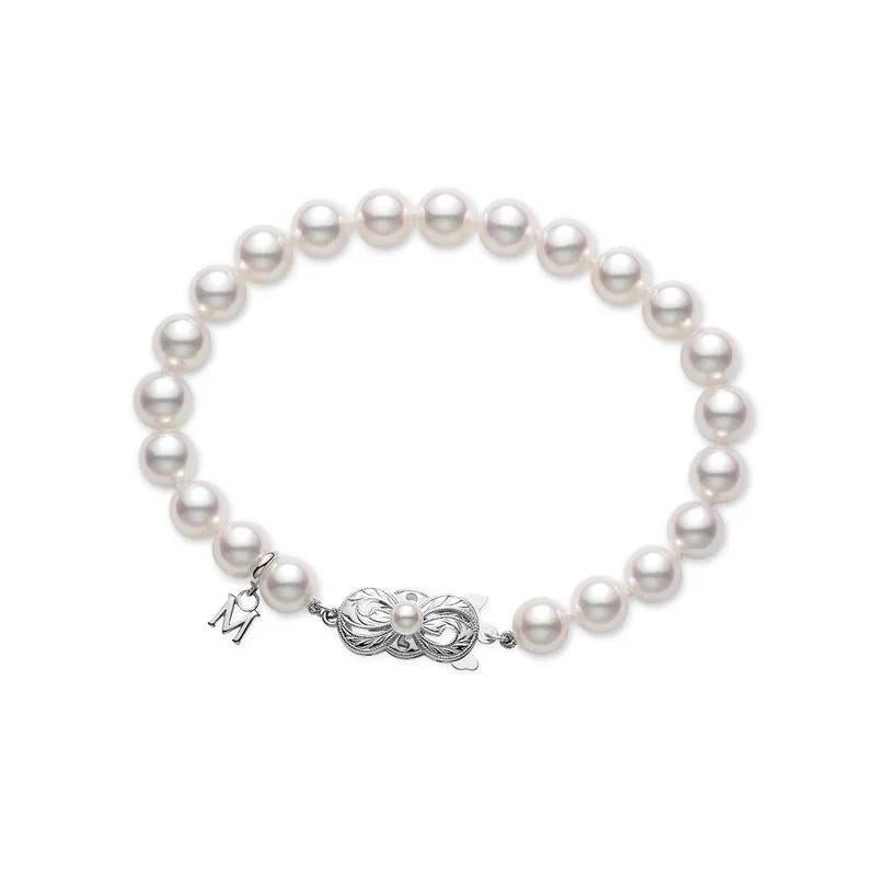 Pulsera Mikimoto, cierre oro blanco, calidad A UD65107W en Nuevo estado para la venta en Wilmington, DE