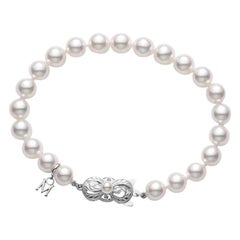 Mikimoto Strand Bracelet, White Gold Clasp, A Quality UD65107W