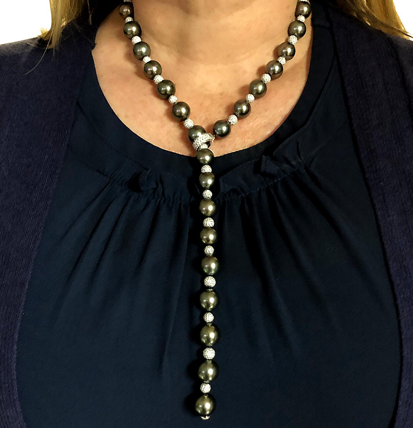 mikimoto tahitian pearl necklace