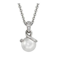 Mikimoto Twist Akoya Cultured Pearl Pendant MPA10025ADXW