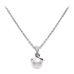 Mikimoto Twist Akoya Cultured Pearl Pendant MPA10025ADXW