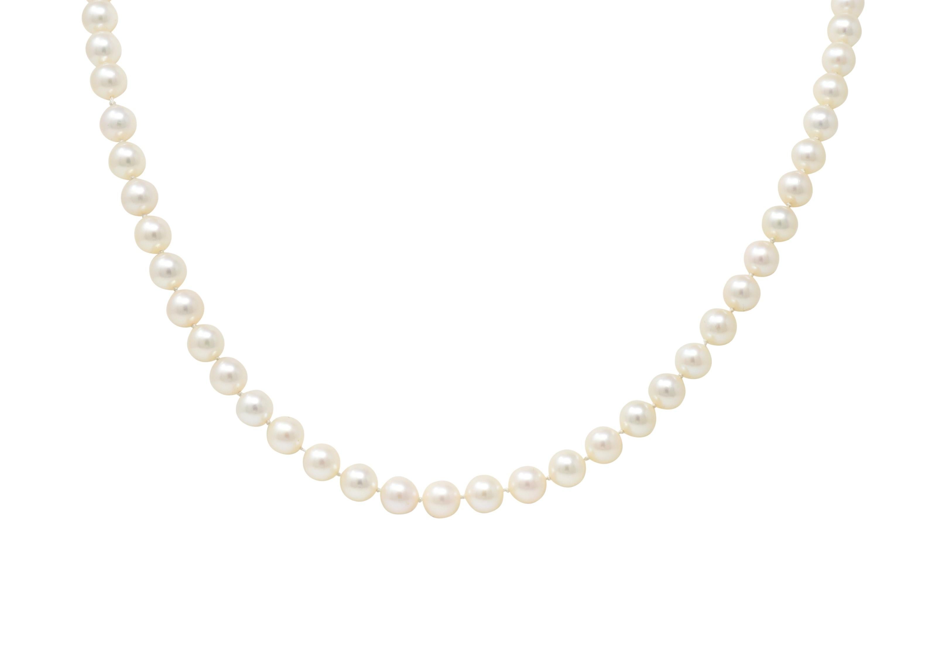 1960s mikimoto pearl necklace