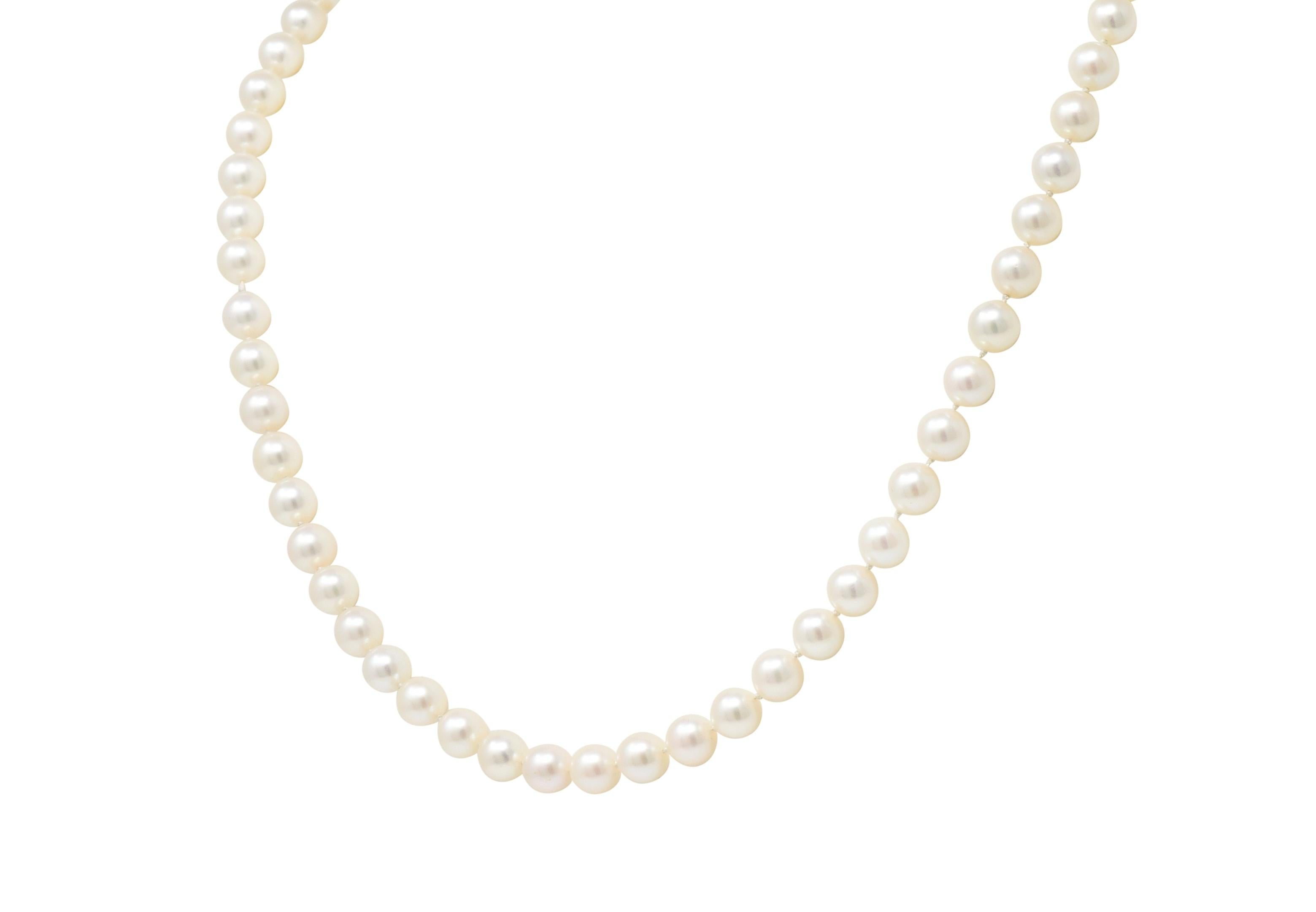 1960's mikimoto pearl necklace