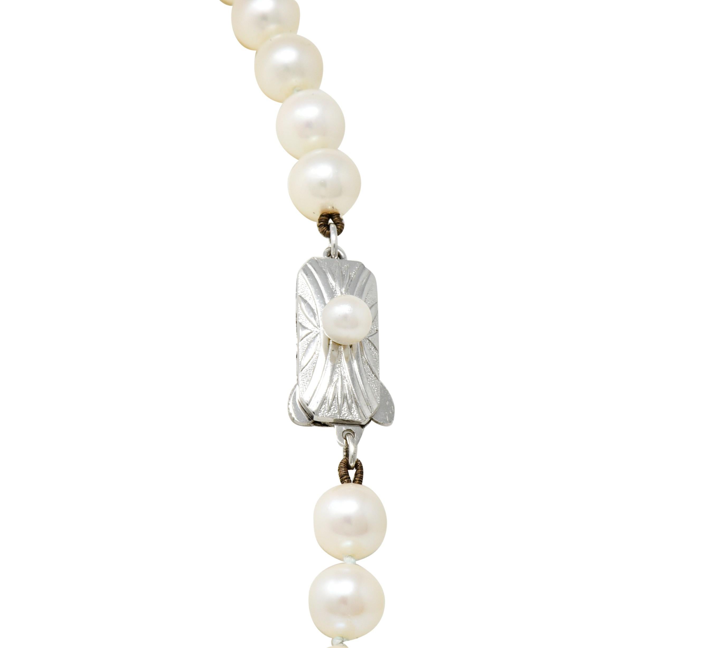 1960s mikimoto pearl necklace value