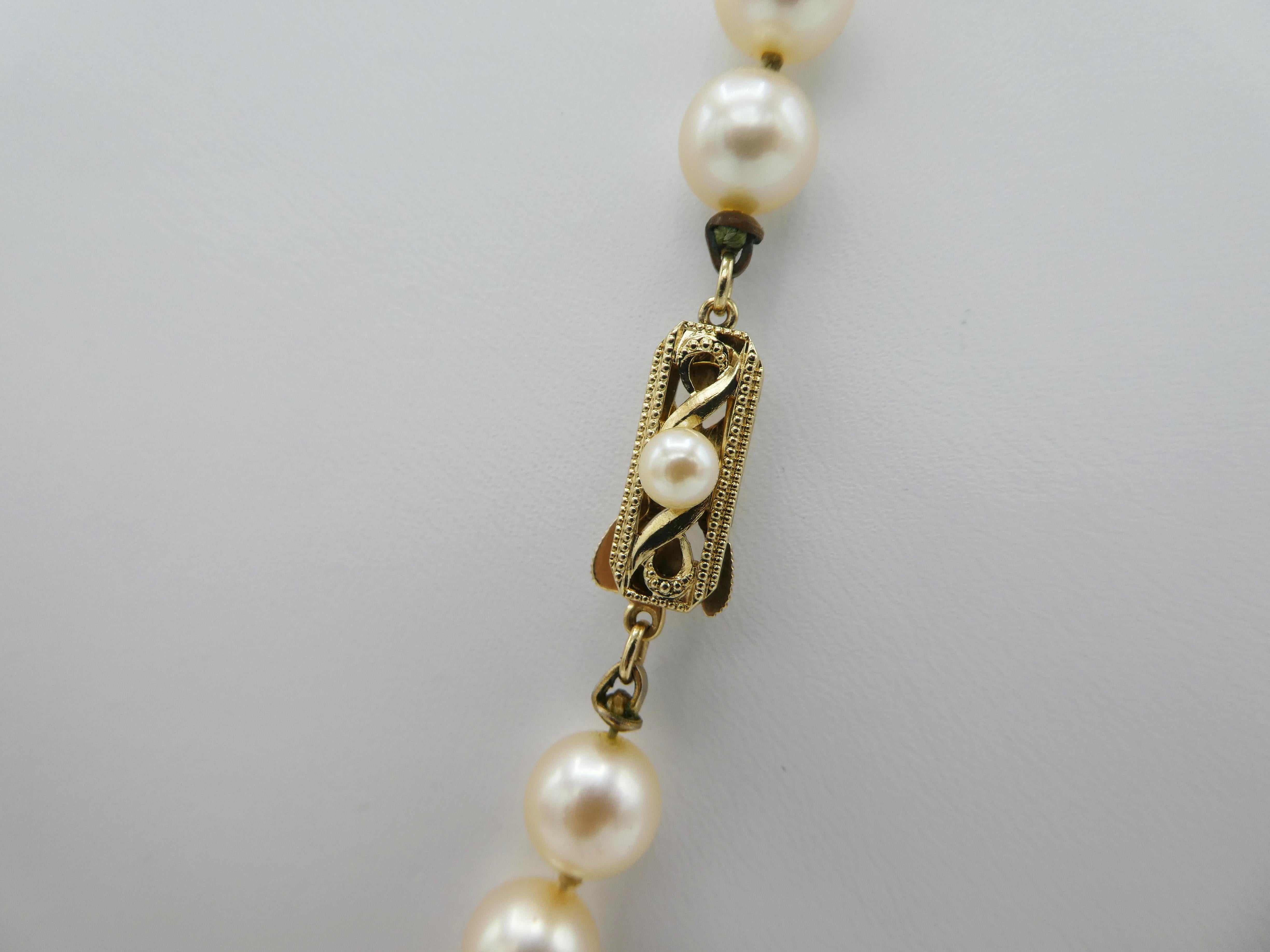 1960s mikimoto pearl necklace value