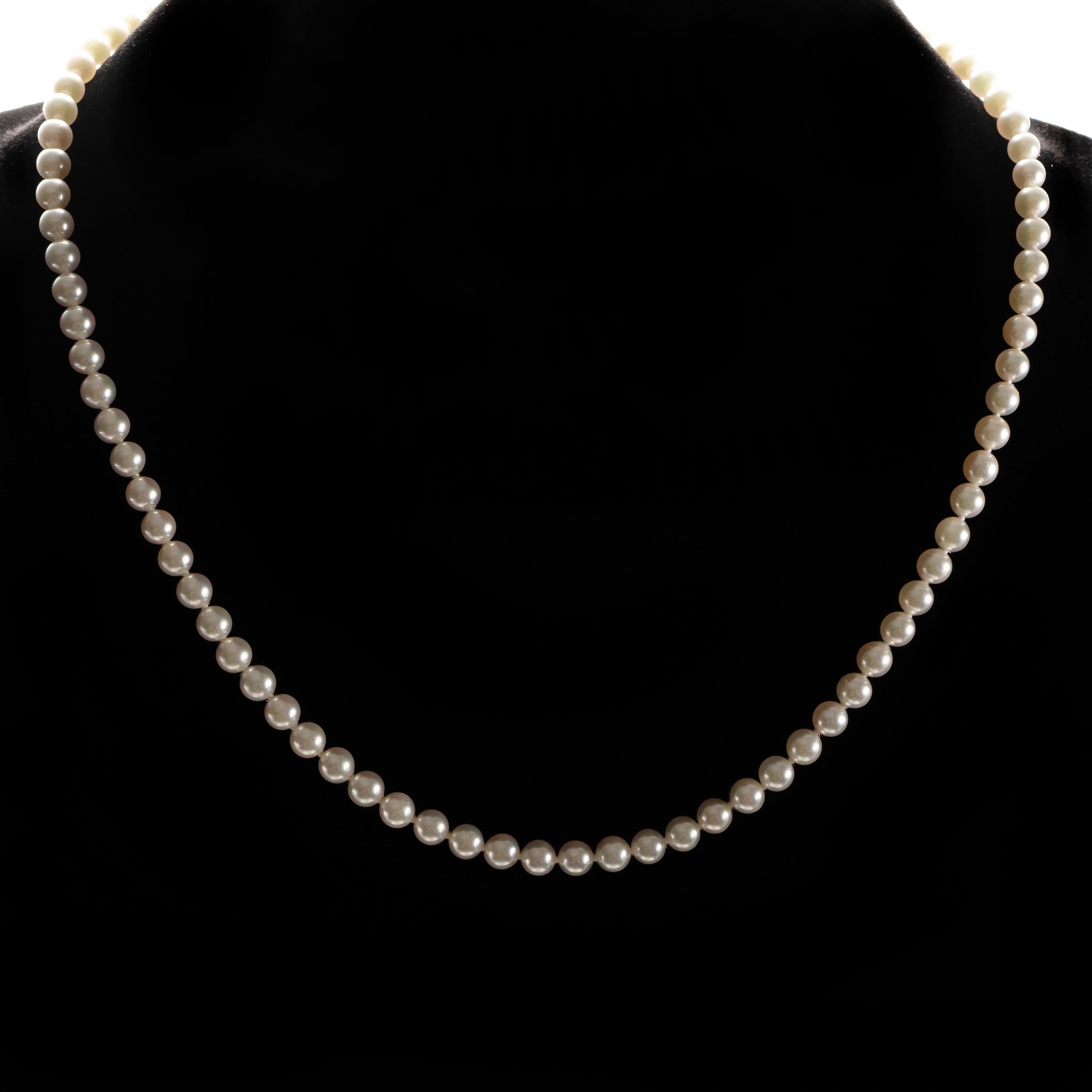 mikimoto vintage pearl necklace