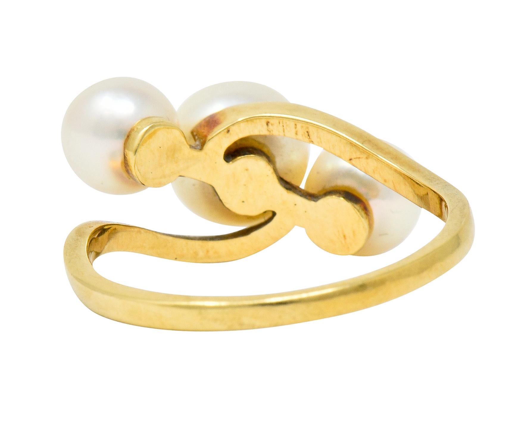 vintage mikimoto pearl ring