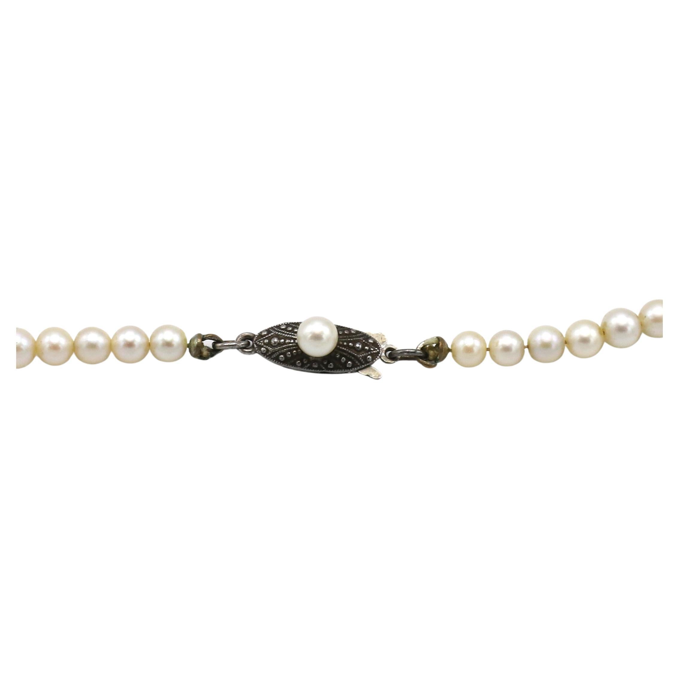 vintage pearl necklace clasp identification