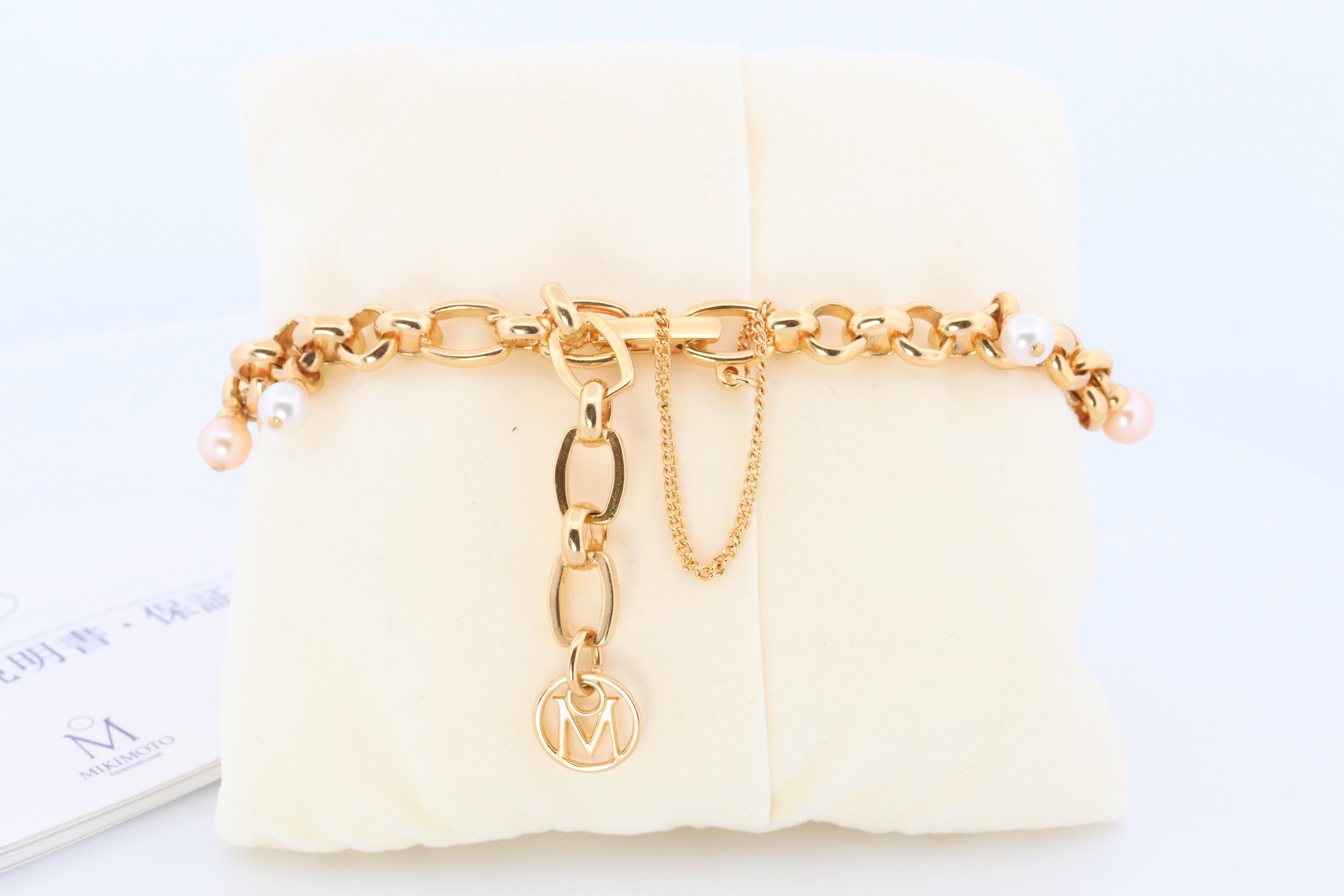 Mikimoto Watch. Mikimoto Pearl Dangle Bracelet Ladies Watch. Dial In Good Condition In Port Charlotte, FL