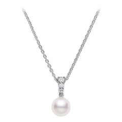 Mikimoto White Gold Pearl Pendent PPA403DW