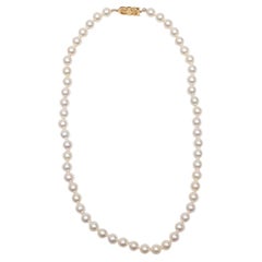Mikimoto White Pearl Strand Necklace