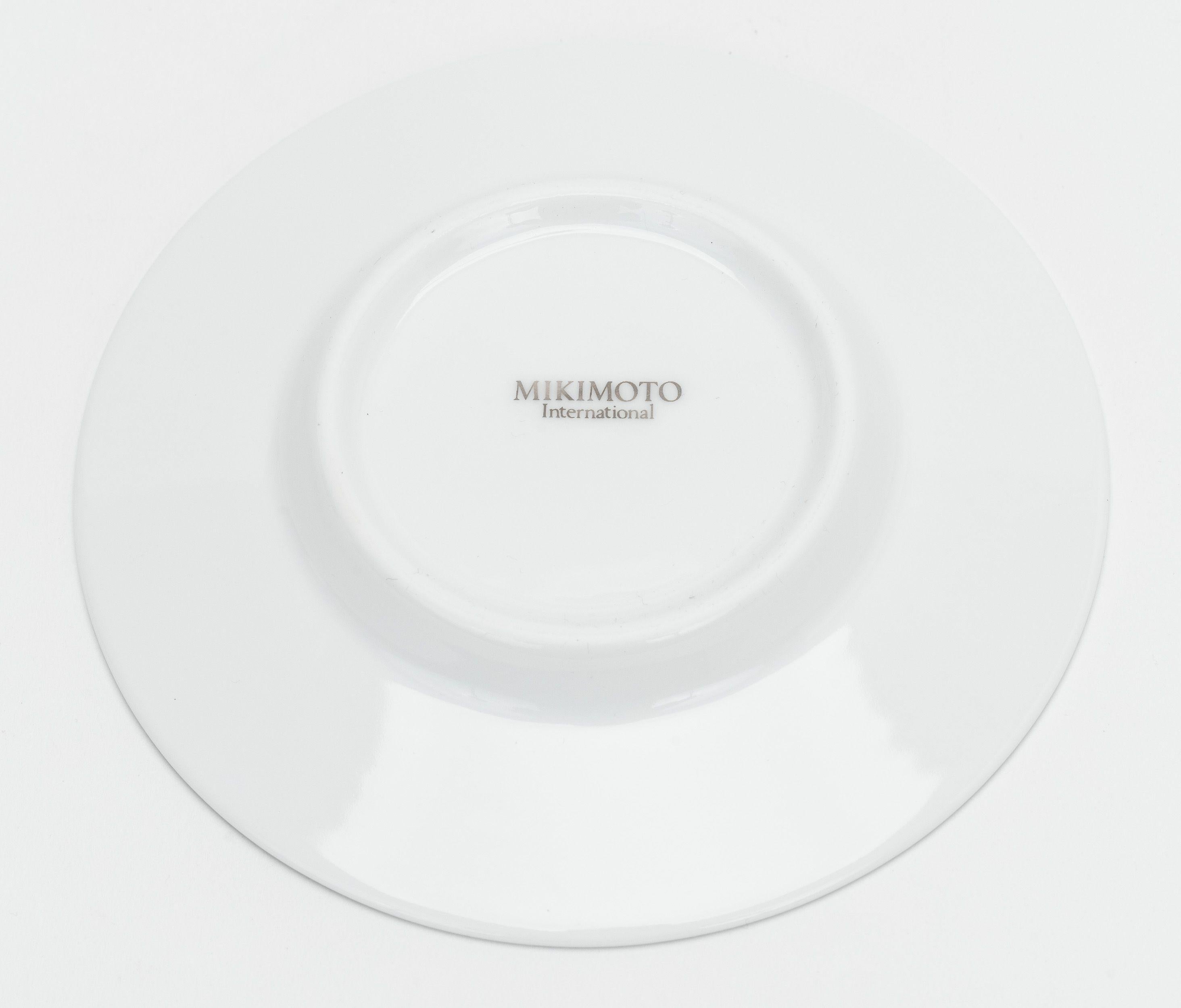 Mikimoto White Platinum Espresso Cups For Sale 1