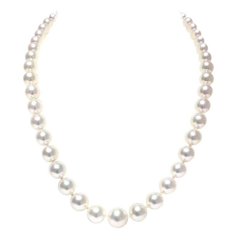 Mikimoto White South Sea Pearl Necklace 7000921 For Sale
