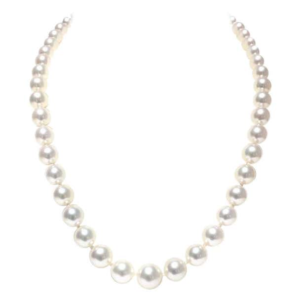 Mikimoto White South Sea Pearl Necklace 7000921 For Sale at 1stDibs ...
