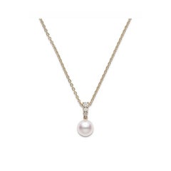 Mikimoto Yellow Gold Pearl Pendent PPA403DK