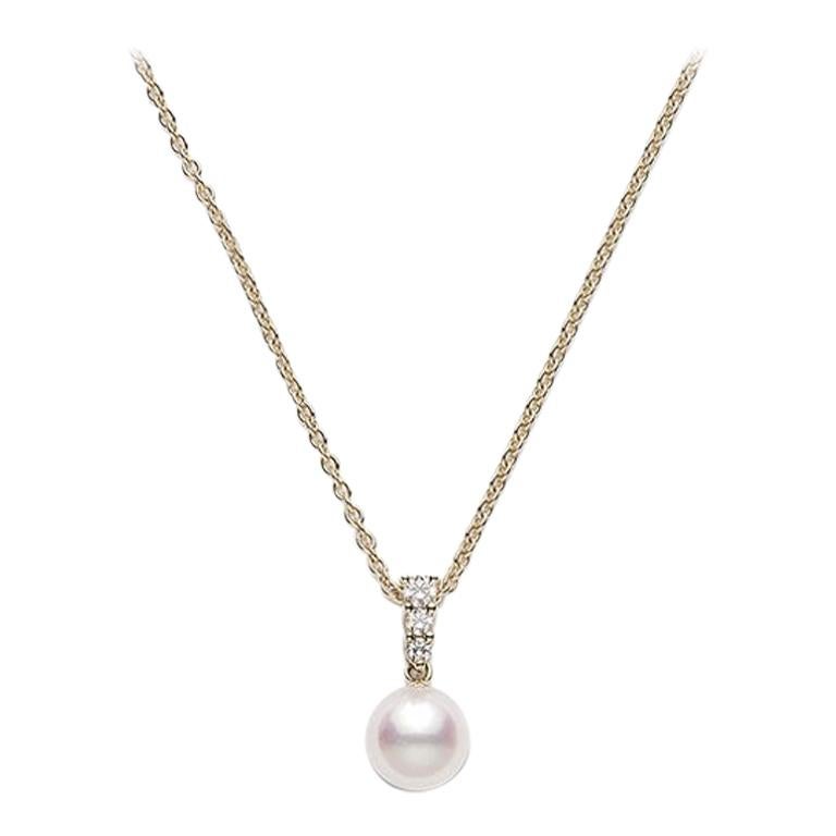 Mikimoto Yellow Gold Pearl Pendent PPA403DK