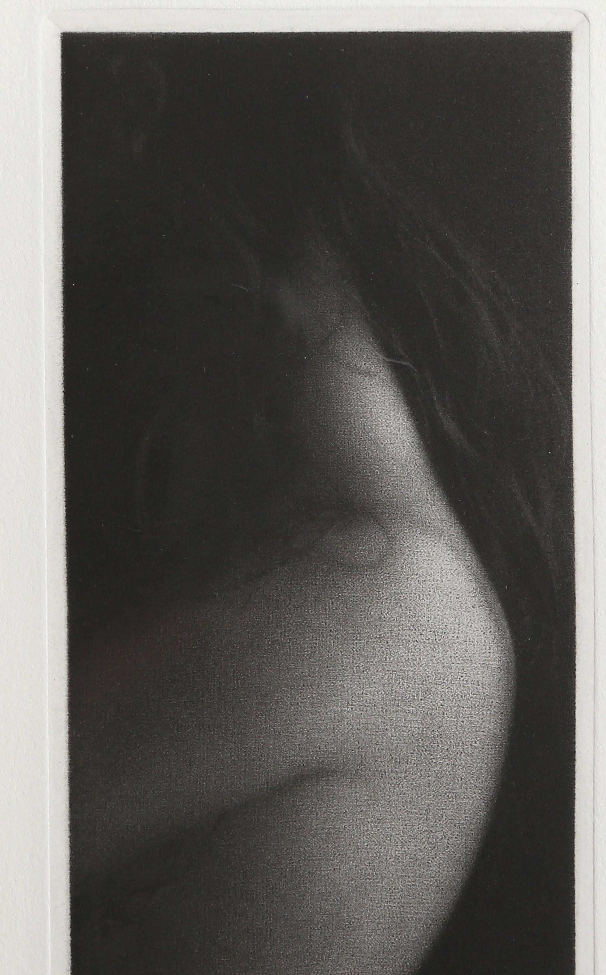 Confident, Contemporary Mezzotint by Mikio Watanabe For Sale 2