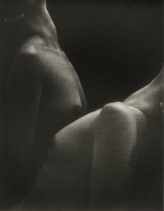 Deux Cous ( literally "two necks" / young nude women lean back breast to breast)