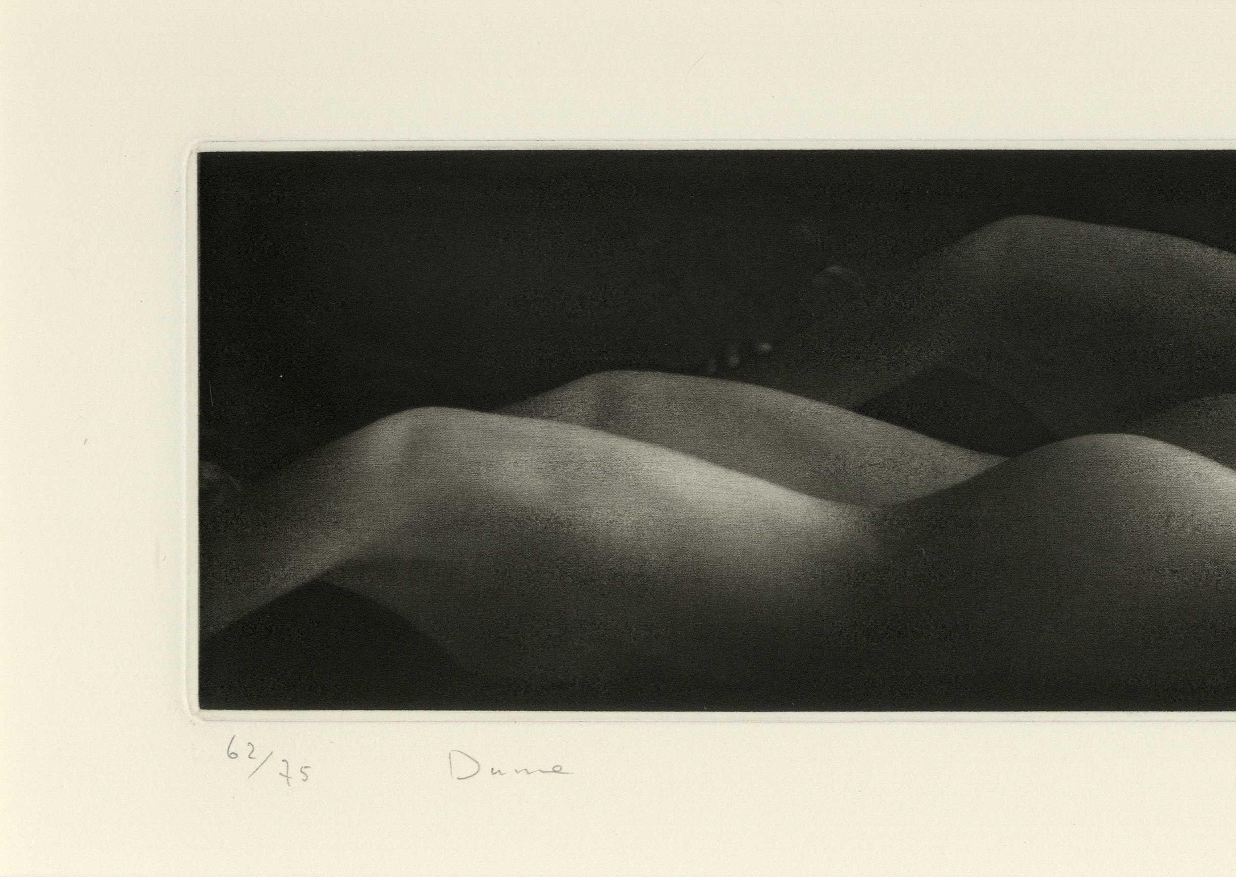 Dune (Multiple nude females appear to be a landscape)  - Print by Mikio Watanabe