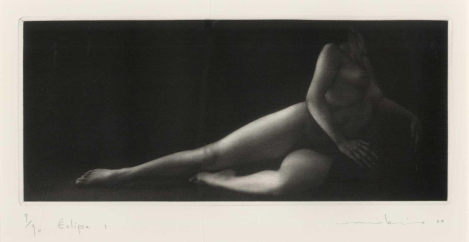 Eclipse I - Noir Nude Print par Mikio Watanabe