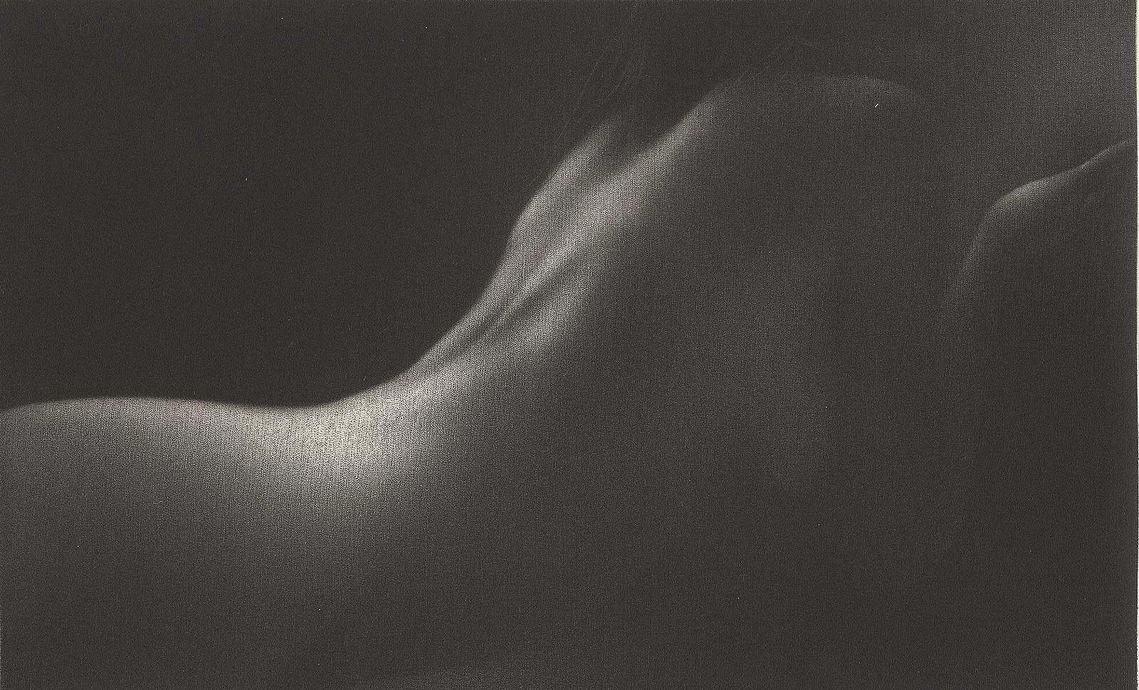 Mikio Watanabe Figurative Print - Plentitude (a young sensual woman arches her back and stokes our fantasies) 