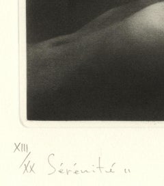 Serenite II ( the serene young woman lying on her back caresses her breast)