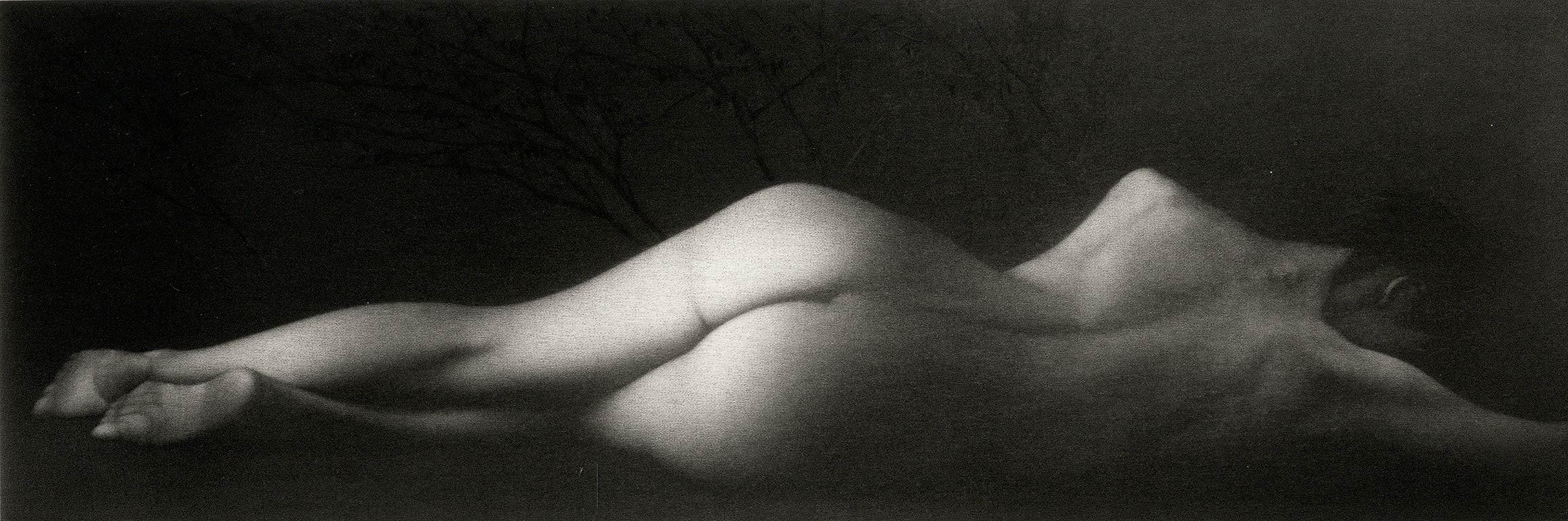 Sommeil (a sensuous nude woman sleeps on her side)